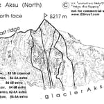 North Face, Peak Aksu (5 217 m / 17 116 ft)