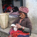 A local women in Arughat