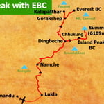 Island Peak Expedition - Route Map