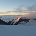 First plateau of the glacier