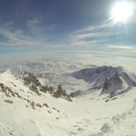 Seytan (Devil's) Couloir, Erciyes Dağı (3 917 m / 12 851 ft)