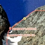 Normal Route, Asatiani (3 842 m / 12 605 ft)