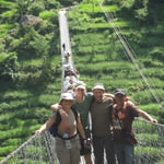 Suspension bridge at Lapubesi