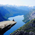 Kjeragbolten Hike, Scandinavian Mountains