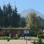 Pico de Orizaba (5756 m) and Malinche Mountain (4400 m)