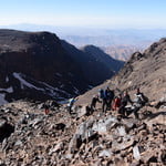 North Normal Route to Ouanoukrim in Morocco.