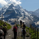 Eiger trail: Eigergletscher - Grindelwald, Alps