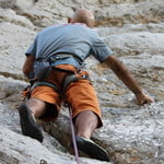 Rock climbing at Diamioni 