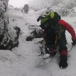 Climbing The Feet in Iztaccihuatl.