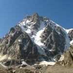 „Expromtus“ south-east face of south ridge, Tyutyu (4 460 m / 14 633 ft)