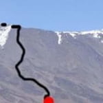 mountain Kilimanjro  (5 895 m / 19 341 ft)