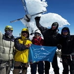 Icy summit at Pico de Orizaba