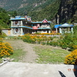 A lodge at Dharapani