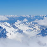 Mount Elbrus (5642m) ski descent.
