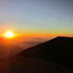 sunset from the acatenango highest point