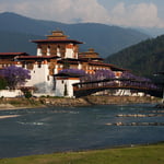 The Punakha Dzong, is the administrative centre of Punakha District in Punakha, Bhutan. Constructed by Ngawang Namgyal, 1st Zhabdrung Rinpoche, in 1637–38, it is the second oldest and second largest dzong in Bhutan.