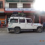 Jeep we used to come Besisahar from Chyamje