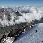 via West Ridge, Dykhtau (5 204 m / 17 074 ft)