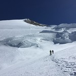 Climbing towards the summit from Camp 3.