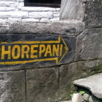 Sign of Ghorepani