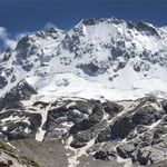 on the North-West wall, Ullu-Tau (4 207 m / 13 803 ft)