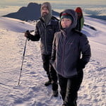 sunrise at the summit of mount kilimanjaro  at uhuru peak 