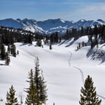 Aradan. Red lake - backcountry camp.