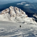 Climbing Jamapa glacier in Pico de Orizaba