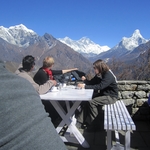 Everest views from Kumjung village