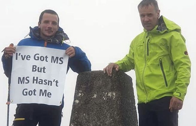 Courageous climber scales Ben Nevis despite fighting multiple sclerosis for 12 years