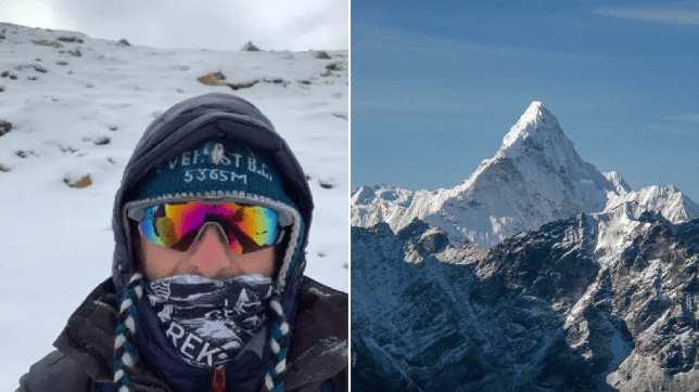 British climber didn’t know world was on lockdown until getting to Everest base camp  