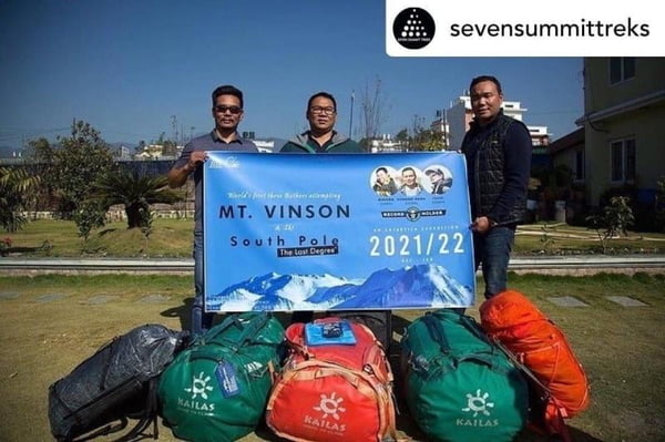 Sherpa siblings become first Nepali team to reach South Pole