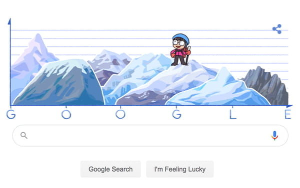 Junko Tabei, first woman to summit Everest, celebrated by Google