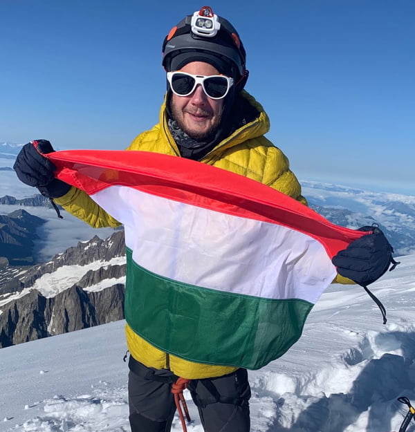 Gábor Rakonczay ran 363km from sea level at Genoa to the summit of Mont Blanc