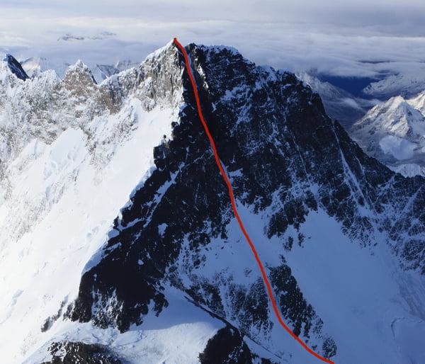 Bold Attempt to Ski the Lhotse Couloir