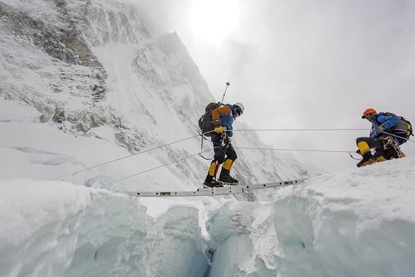Icefall doctors leave for base camp to open Everest route