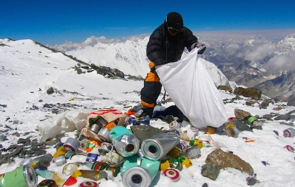 2,000 kg solid waste collected from Mt Everest region