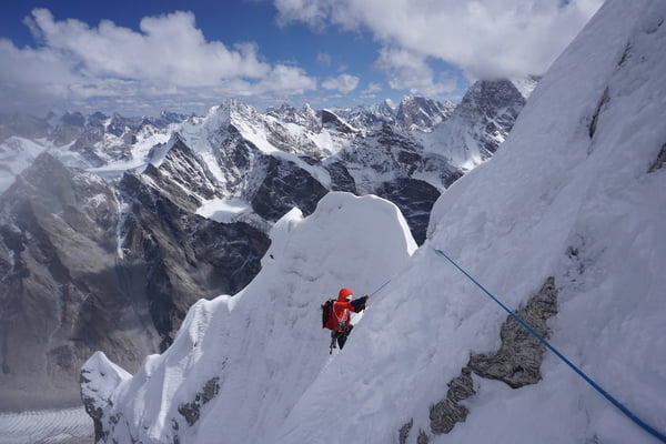 Japanese climbers complete a new route on Cerro Kishtwar's northeast face