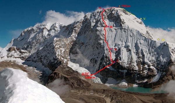 Zdenek Hak and Marek Holecek Complete the First Ascent of Chamlang's Northwest Face