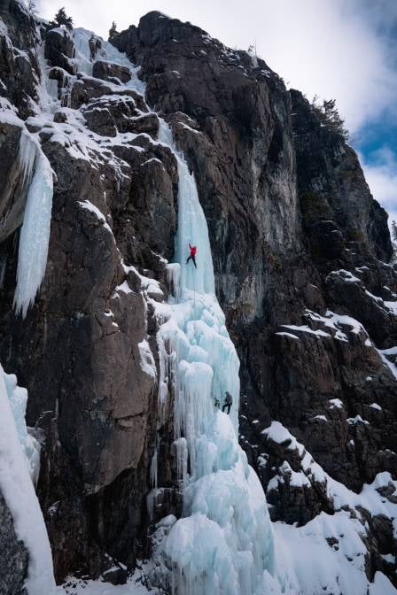 ‘The stars aligned’: Ice climbers make first-ever ascent of Canada’s tallest waterfall