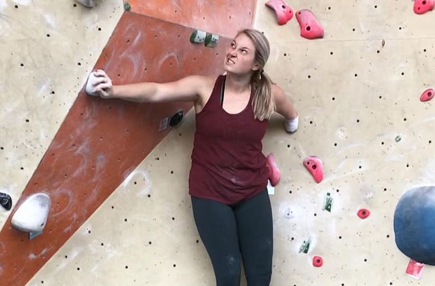 One-handed rock climber Kaitlin Heatherly takes competition by storm