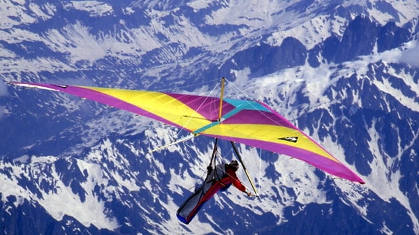 First paraglider flight from Mount Everest video