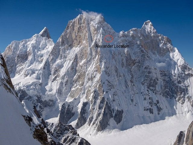 Russian mountaineer rescued on Latok I