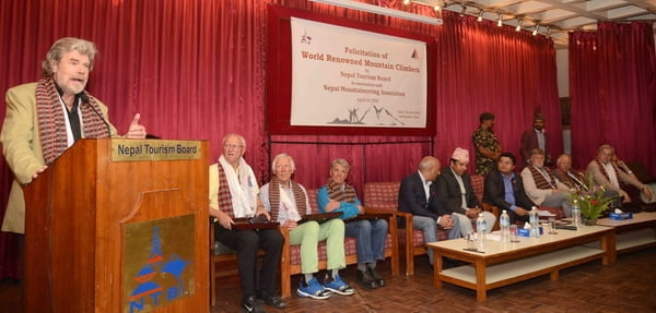 Famed mountaineers celebrate 40th anniversary of historic Everest conquest in Nepal