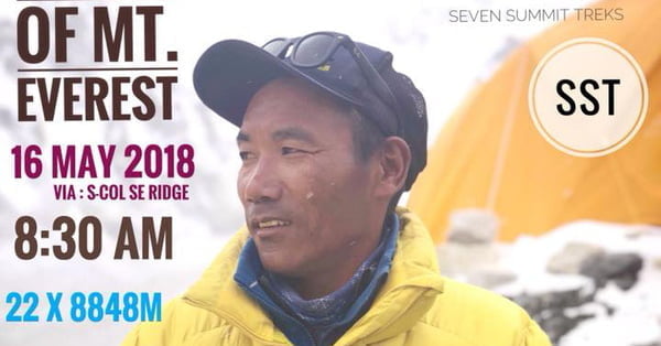 Kami Rita Sherpa made 22 successful ascents of Mt. Everest