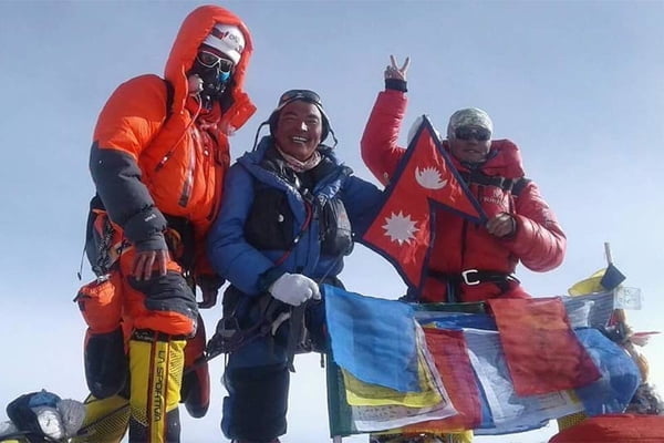 Woman climber Nima Jangmu Sherpa sets world record
