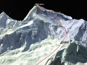 Image of Normal Route, Manaslu (8 163 m / 26 782 ft)