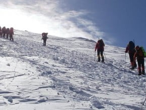 Image of West Ridge (South Route), Muztagh Ata (7 546 m / 24 757 ft)
