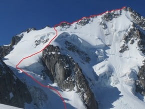 Image of Forbes Ridge, Aiguille du Chardonnet (3 824 m / 12 546 ft)
