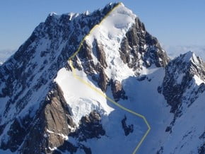Image of via Linda Glacier, Mount Cook (3 754 m / 12 316 ft)